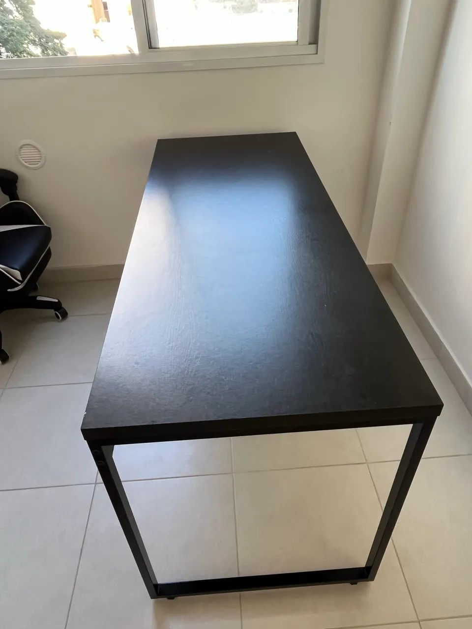 MESA ESCRITÓRIO HOME OFFICE PRETA 150CM  - Foto 4
