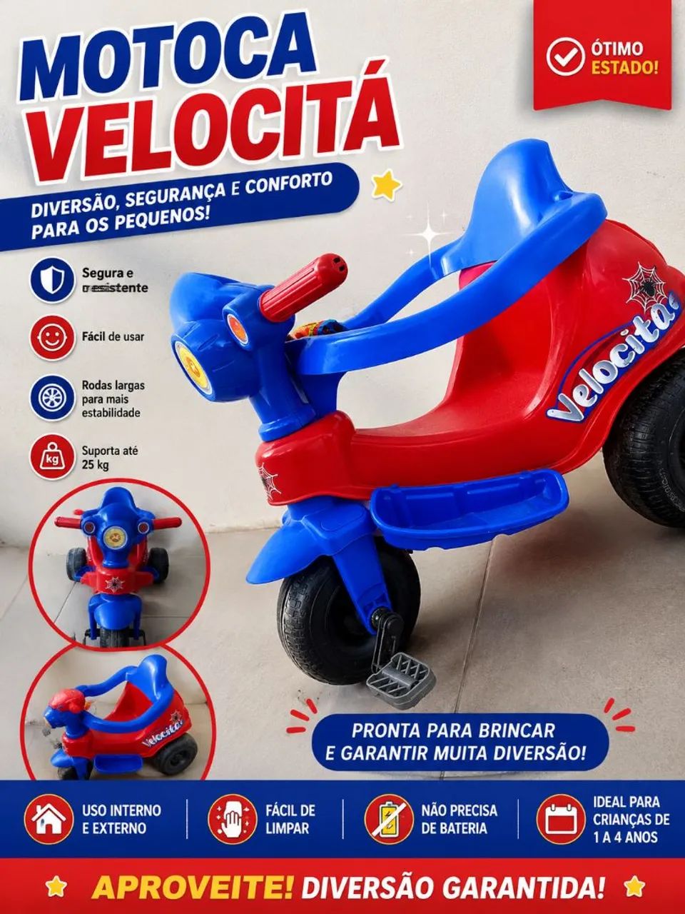 Motoca infantil 