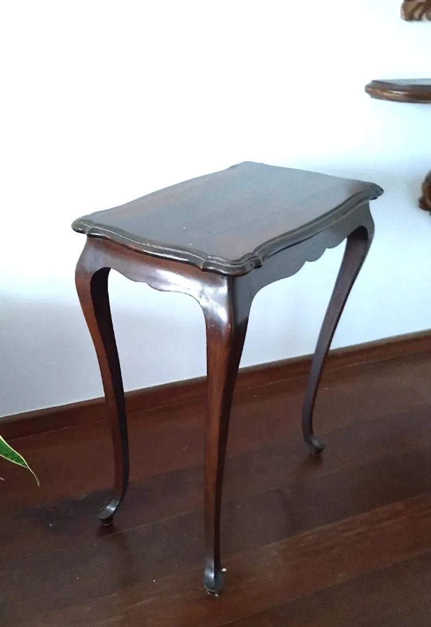 Mesa de canto estilo Chipandalle em madeira maciça - Foto 2