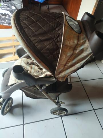 Vendo ou Troco Carrinho Graco + Bebê Conforto + Base do carro - Foto 4