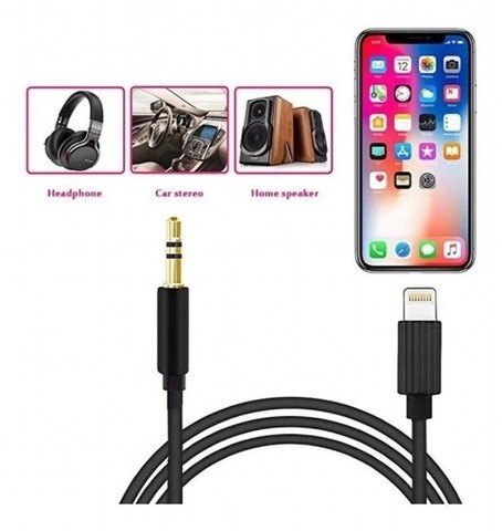 Cabo Iphone Lightning Para P2 Audio 3.5 P2