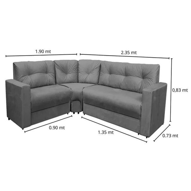 sofás de canto novos Móveis Jardim Florence, Campinas 1077020302 OLX