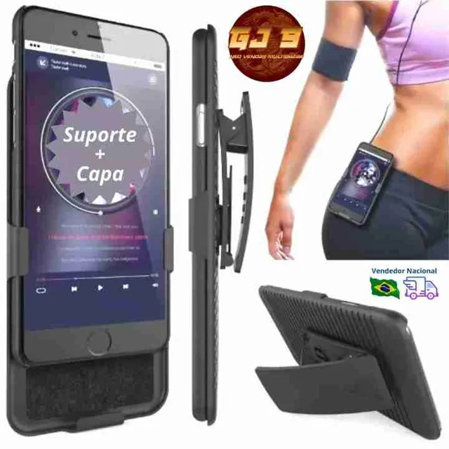 Suporte Celular Moto Bicicleta Almofadado Ajustável Giro 360