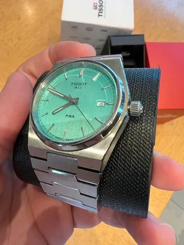 Rel gio Tissot PRX Menta Mint Green Verde Claro Tiffany