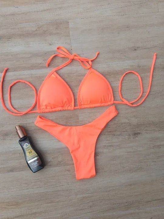 Biquíni Cortininha Laranja 