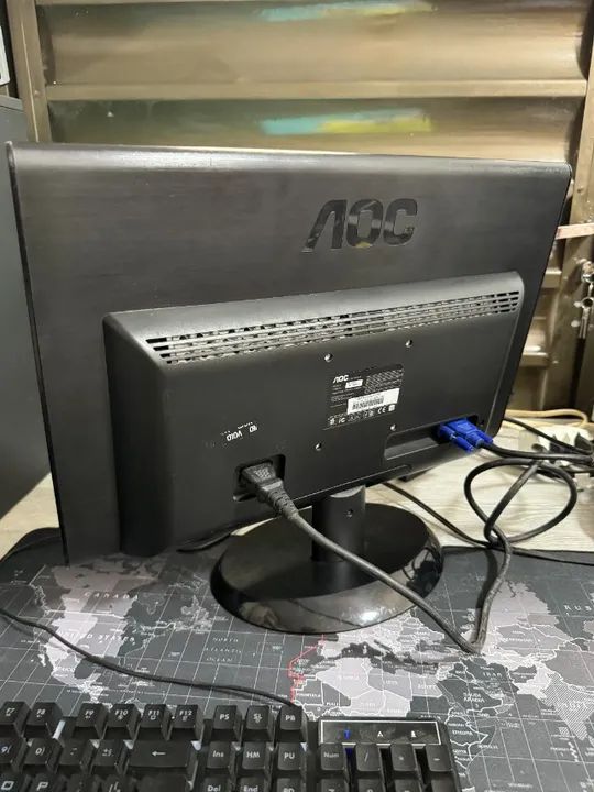 Monitor AOC 18,5 LED E950Swn HD Widescreen Conexão VGA - Foto 5