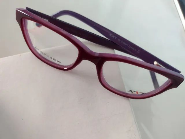 óculos (armação) acetato roxo e lilás  - Foto 2