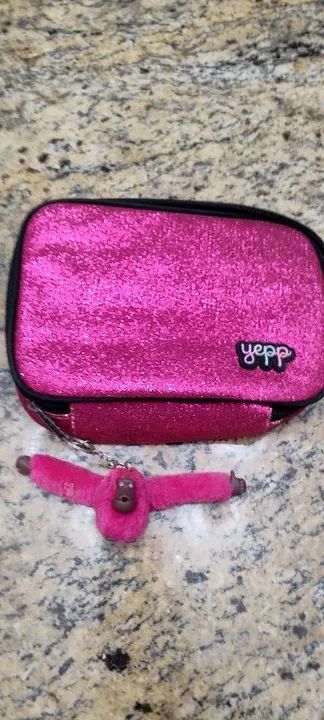 Estojo escolar YEPP glitter rosa