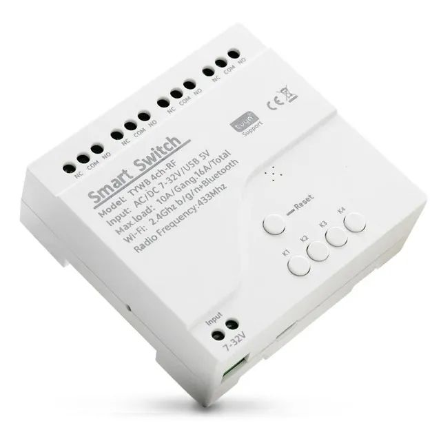 Smart Wifi 4 Canais - Tuya Interruptor Inteligente 4 Canais 4ch Wifi + Rf 433mhz - Foto 2