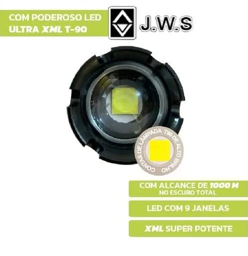 Lanterna led tática 5 funções JWS WS-T90