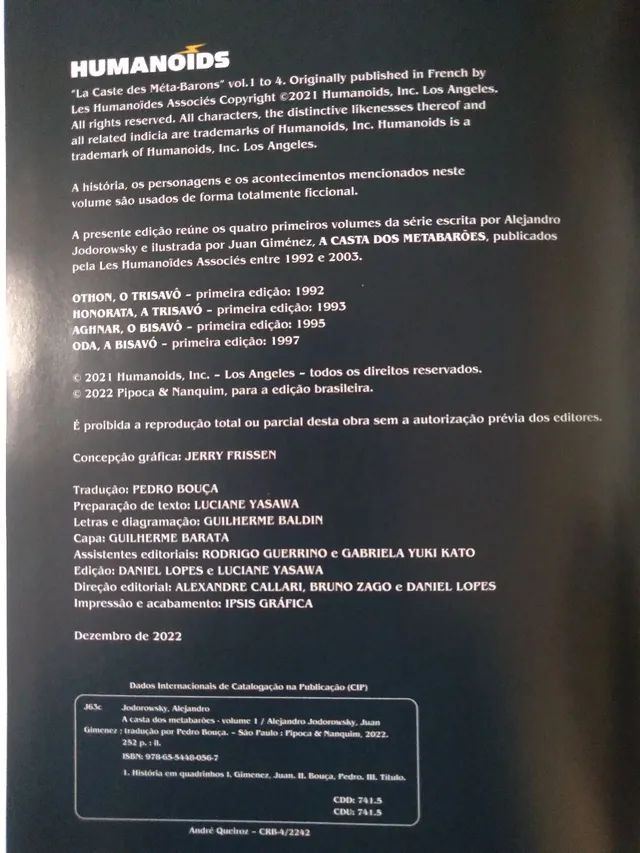 HQ A CASTA DOS METABARÕES VOLUME 1 - JODOROWSKY/GIMÉNEZ - Foto 5