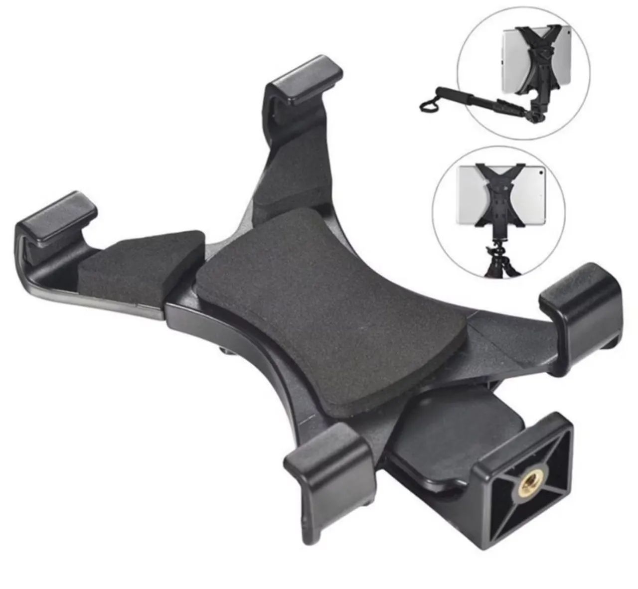 Suporte Adaptador De Celular Tablet para Tripe 2 em 1 com rosca 1/4 Universal