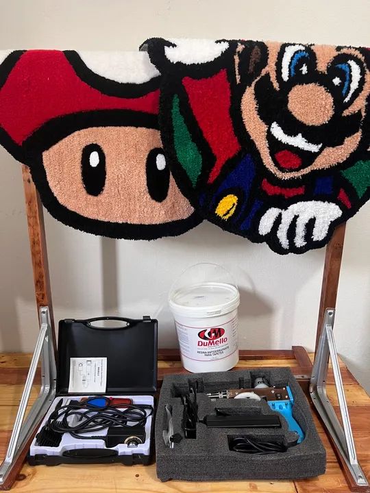 Kit COMPLETO para fabricação de tapetes Artesanais de lã (tuft) - Foto 6
