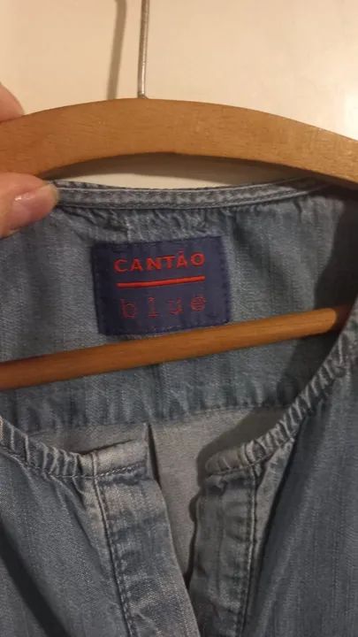 Camisa jeans feminina  - Foto 4
