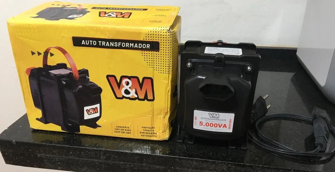 Autotransformador 5.000VA V&M - Novo