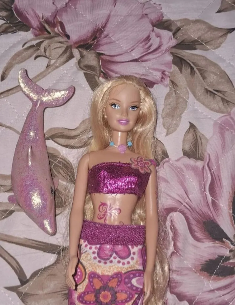Boneca Barbie em vida de sereia