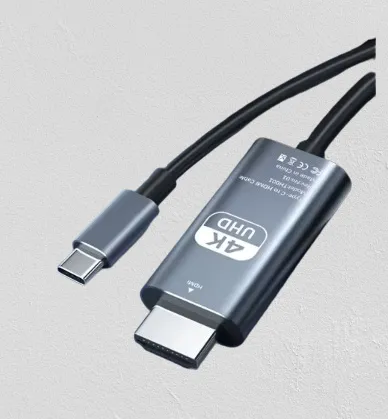 Cabo conversor de vídeo TIPO C para HDMI - 4K, 60hz, 2m.