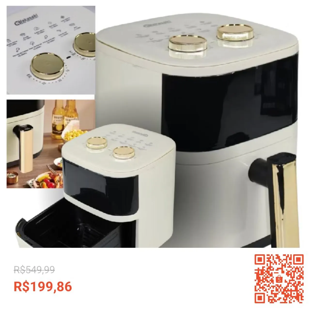 Fritadeira Elétrica Nakasaki - Design Sofisticado e Eficiência!