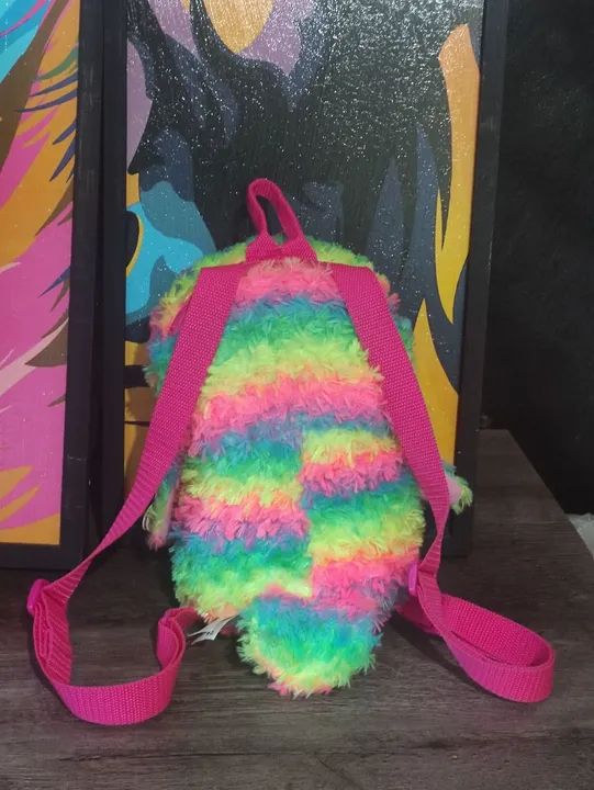 Mochila Coruja Colorida  - Foto 3