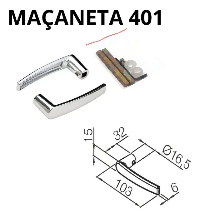 fechadura Pado concept roseta 401E CR - Foto 5