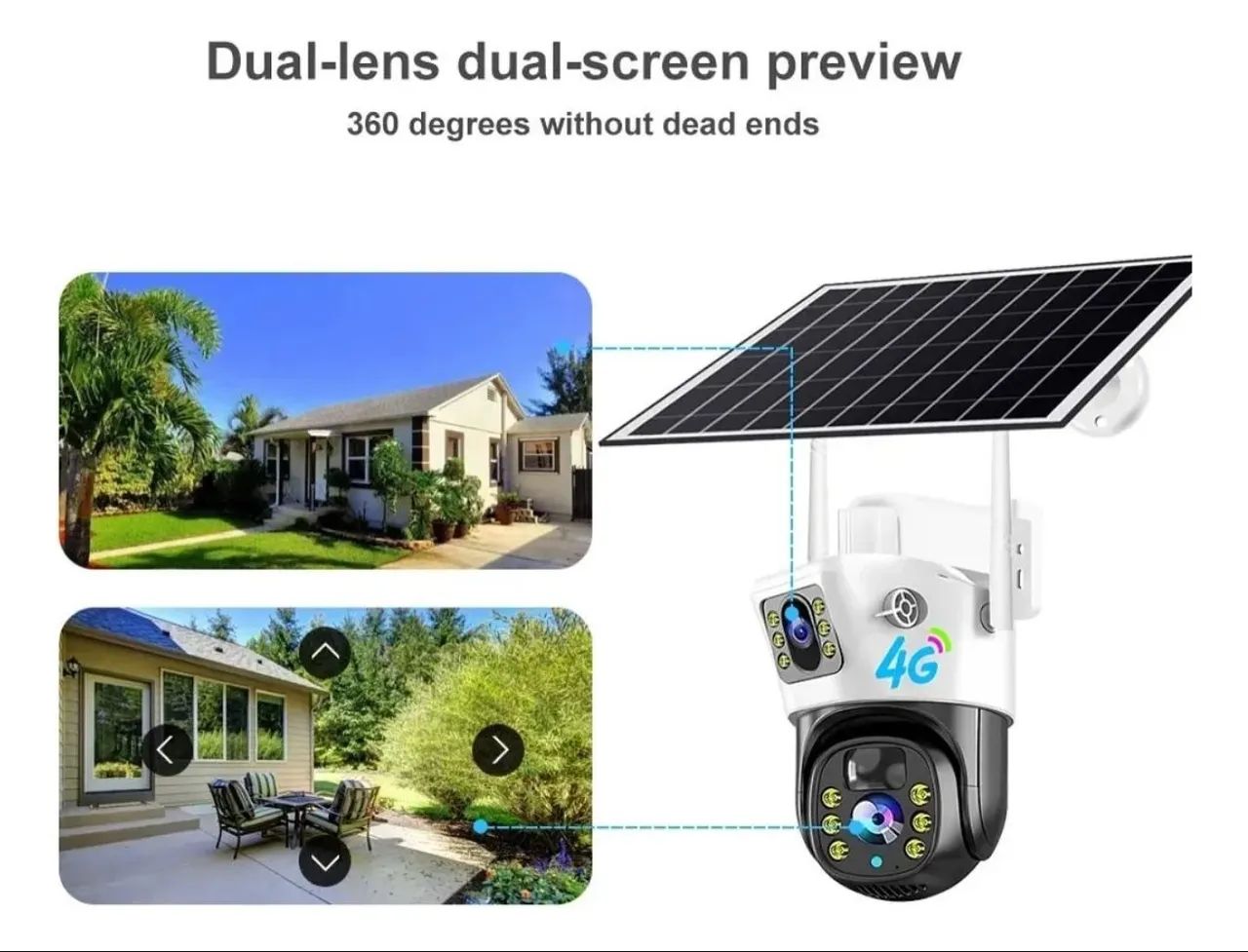 Câmera de Segurança Solar PTZ 360º - Foto 3