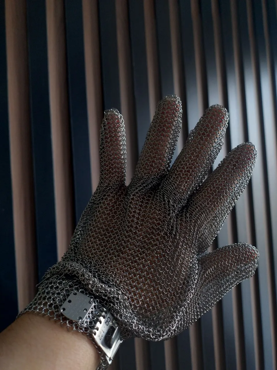 Luva de segurança anti corte em aço inox