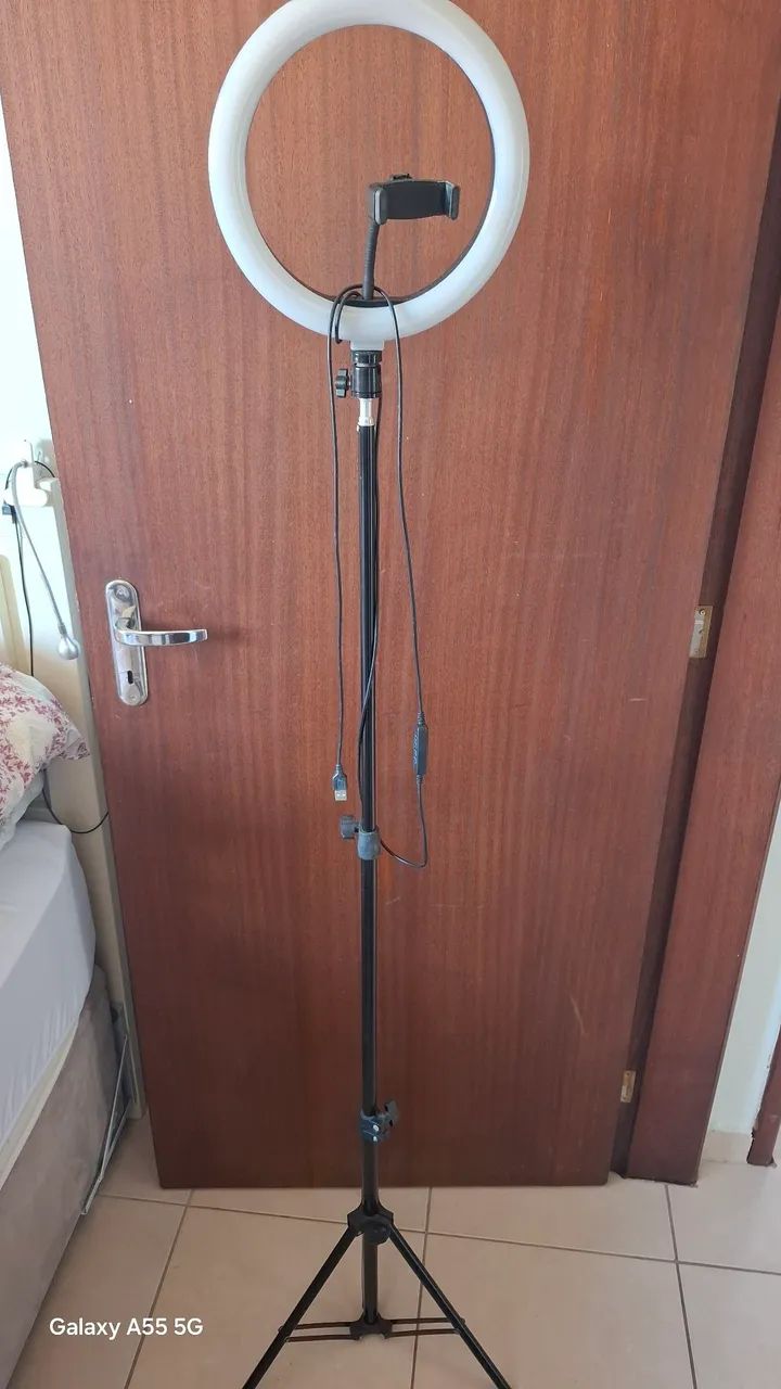 Ring Light com Tripé para Fotos e Vídeos