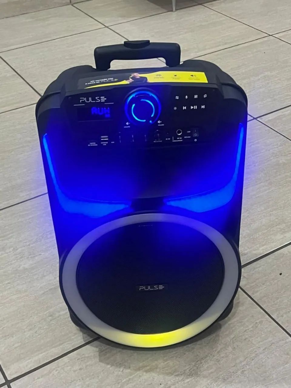 Caixa de Som Pulse Blue com Iluminação LED - Foto 2