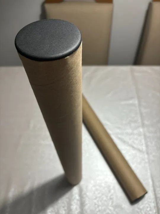 2 Tubos Postais 60 cm (Novos e com Tampa)