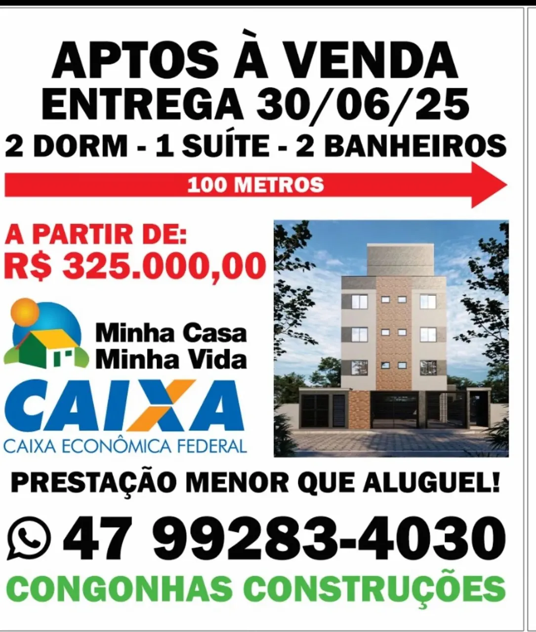 Apartamento para venda com 45 metros quadrados com 2 quartos