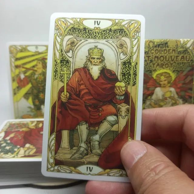Golden Art Nouveau Tarot - Foto 3