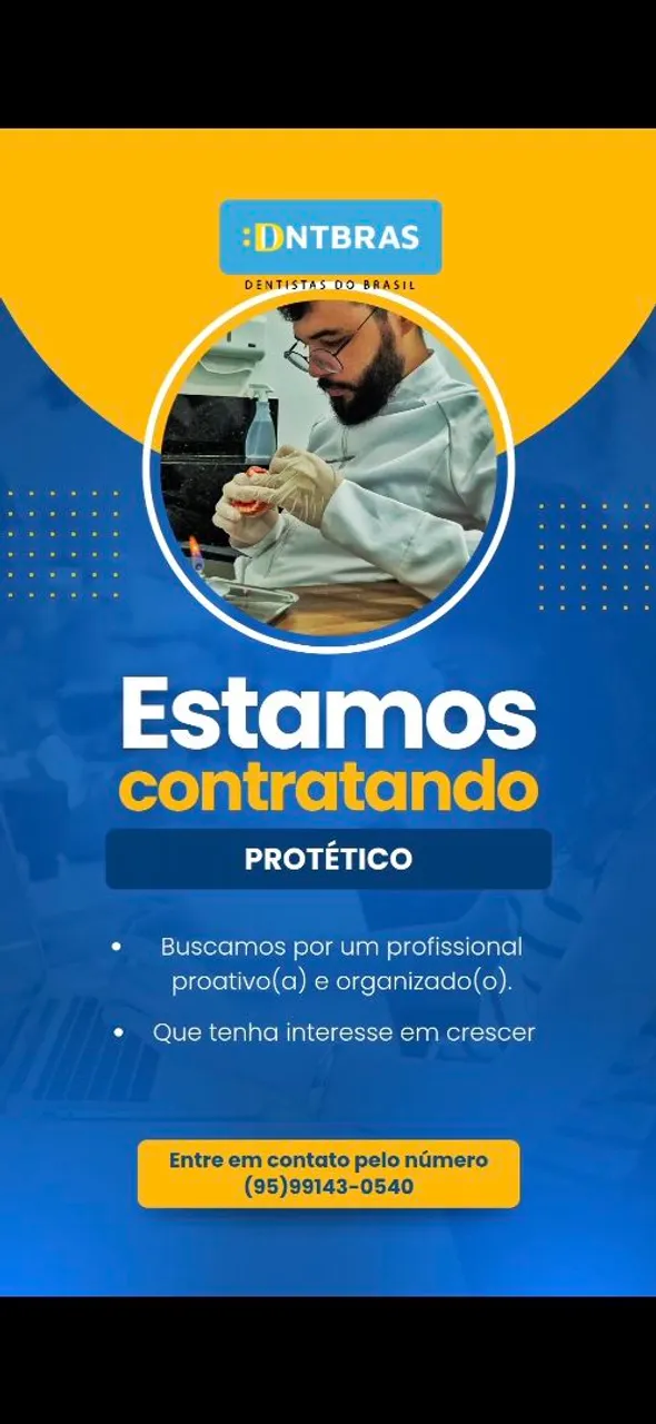 Vaga para Protético
