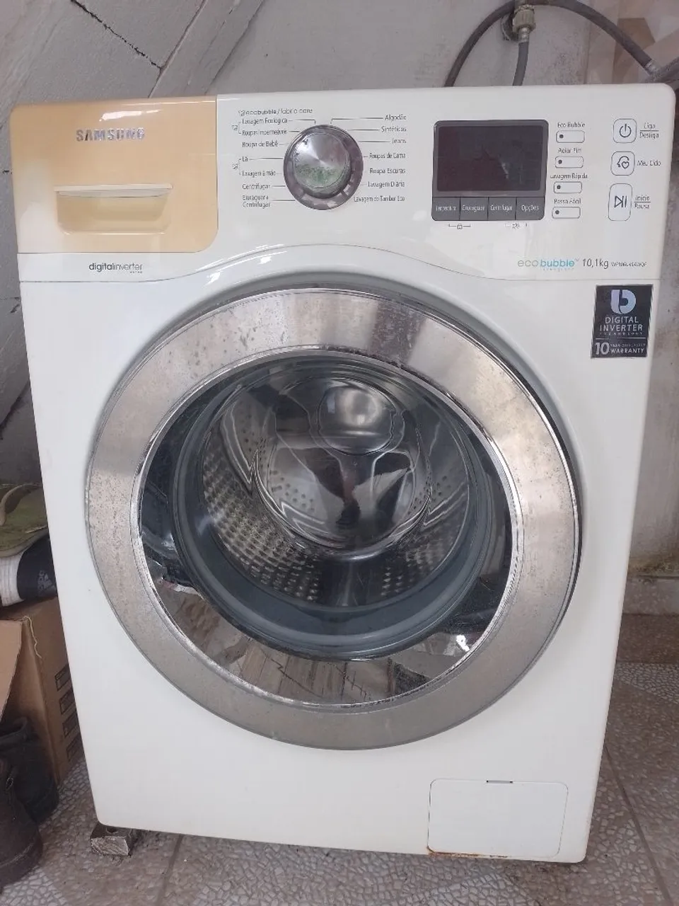 Máquina de Lavar Samsung Eco Bubble 10,1kg lava e seca