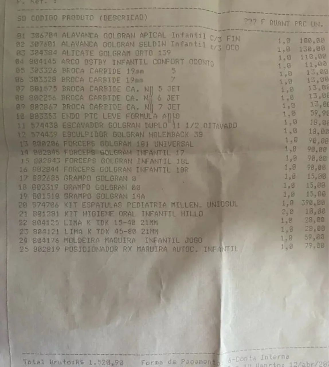 Lista de Pediatria odontologia 