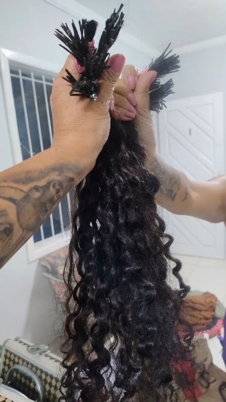 Mega Hair Cabelo Humano - 2 Mechas - Ondulado - Foto 5
