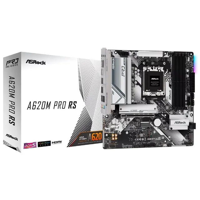 Placa Mãe ASRock A620M Pro RS Socket AM5 / DDR5- Novo