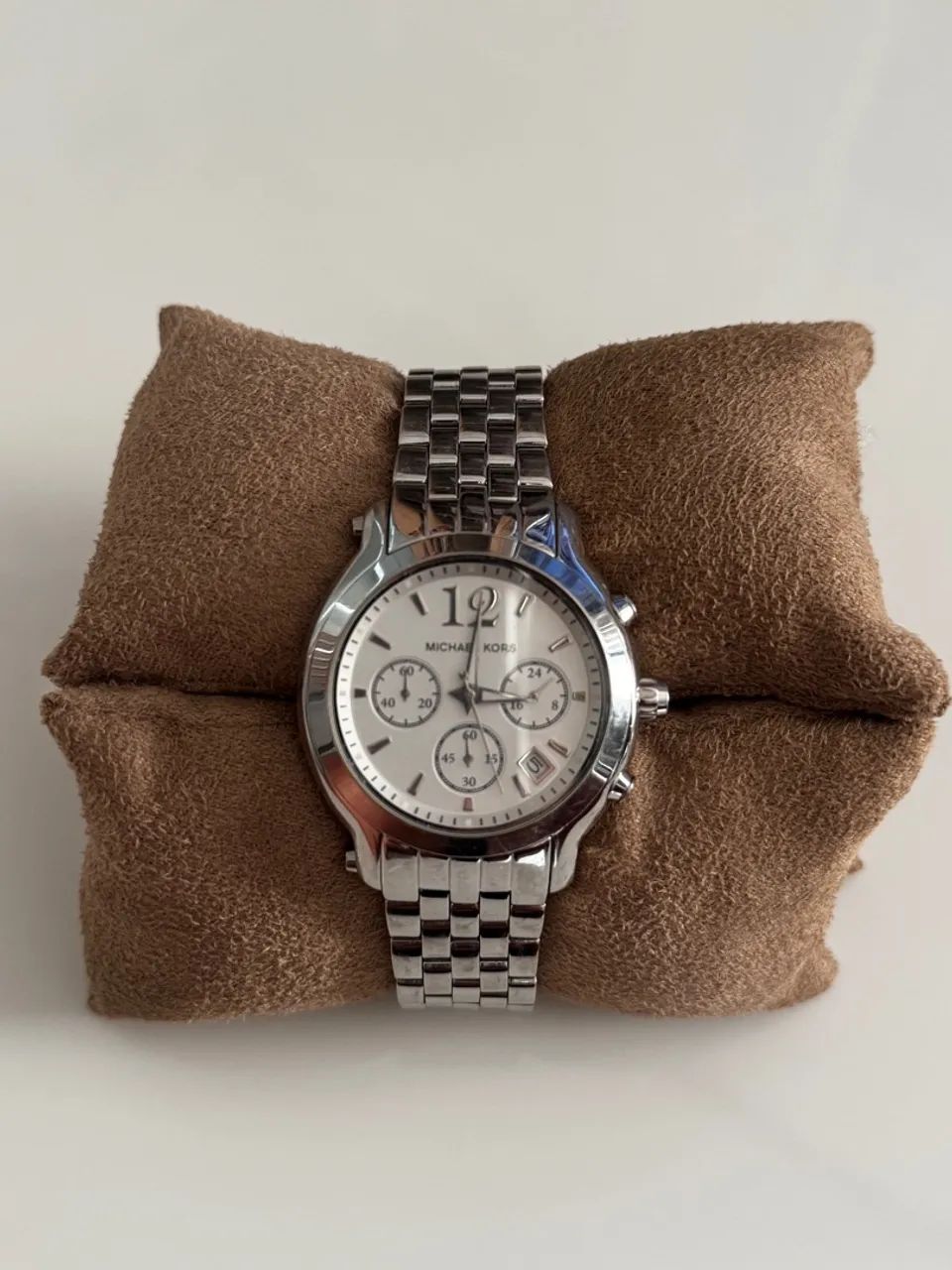 Relógio Feminio Prata Michael Kors Impecável 
