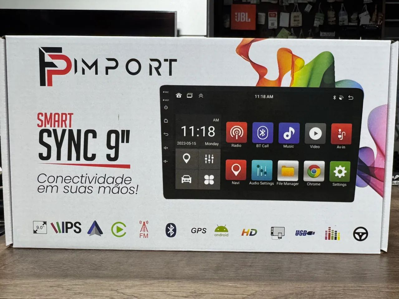 Multimídia 9? Android gps CarPlay e Android auto sem cabos e na promoção 