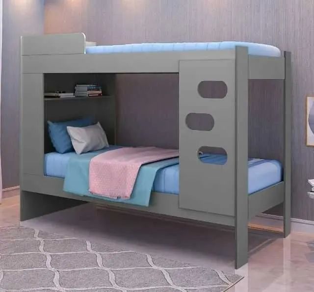 Beliche com Cama Auxiliar Floripa 100% MDF Escada e Proteção (FAZEMOS ENTREGA) - Foto 3