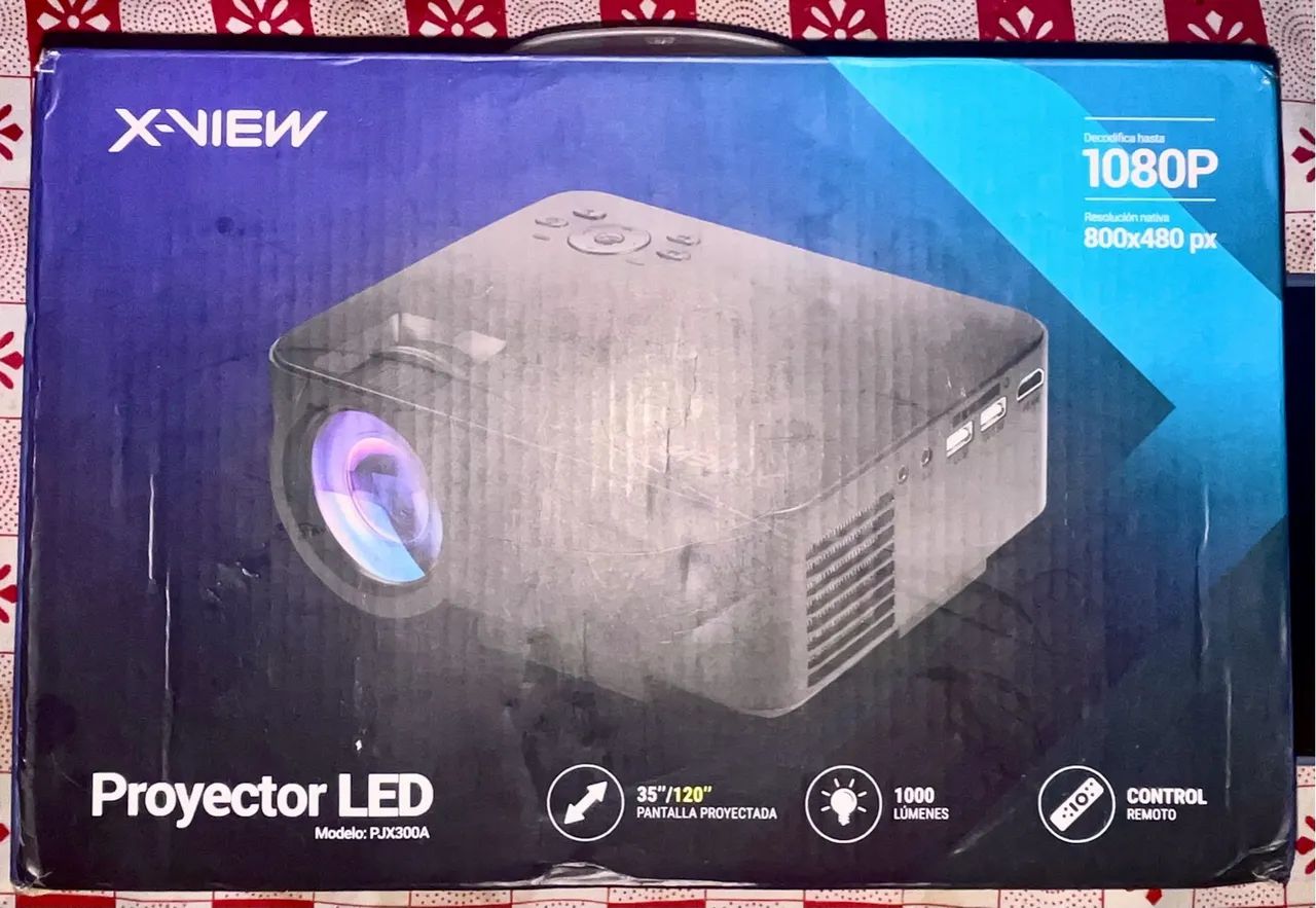 Projetor LED X-NIEW PJX300A 1080P 1000 Lumens