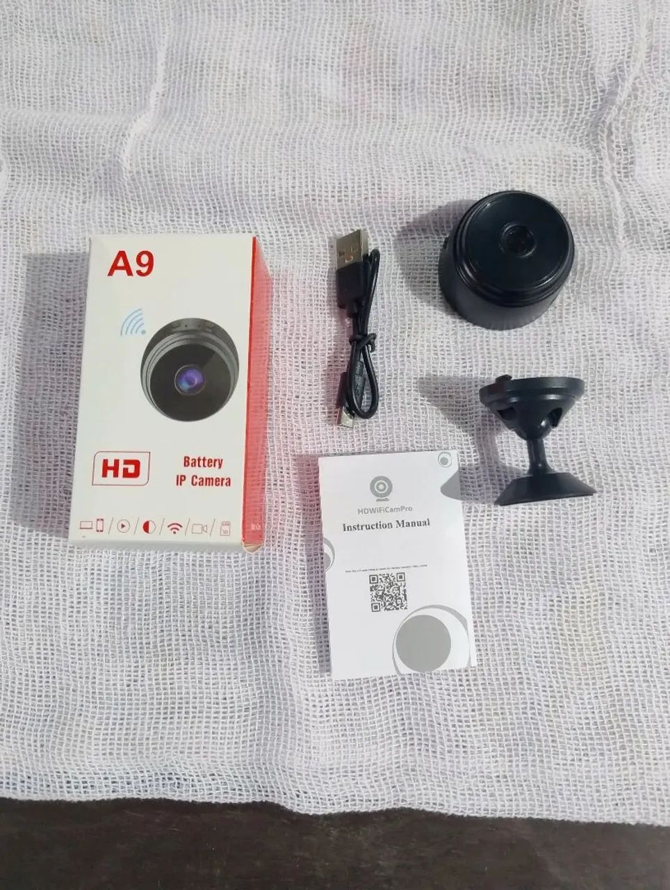 Mini câmera espiã Wi-fi A9 HD -Faço a instalação e configuração no seu celular  - Foto 2