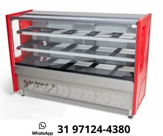 Balcão de Açougue Avícola 1,75M Vermelho Polar