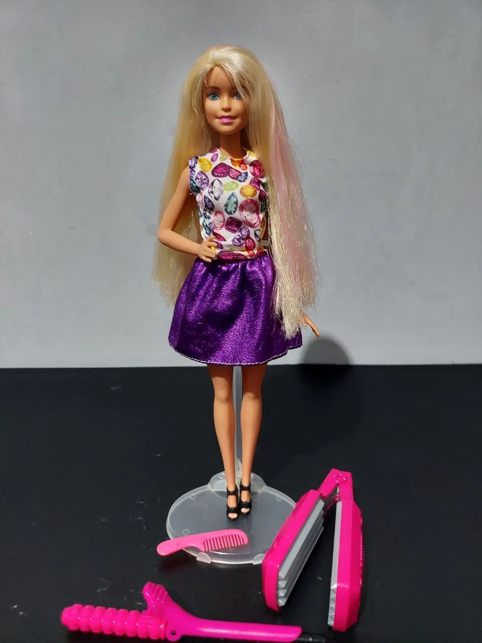 Boneca Barbie DIY ondas e cachos l - Foto 3