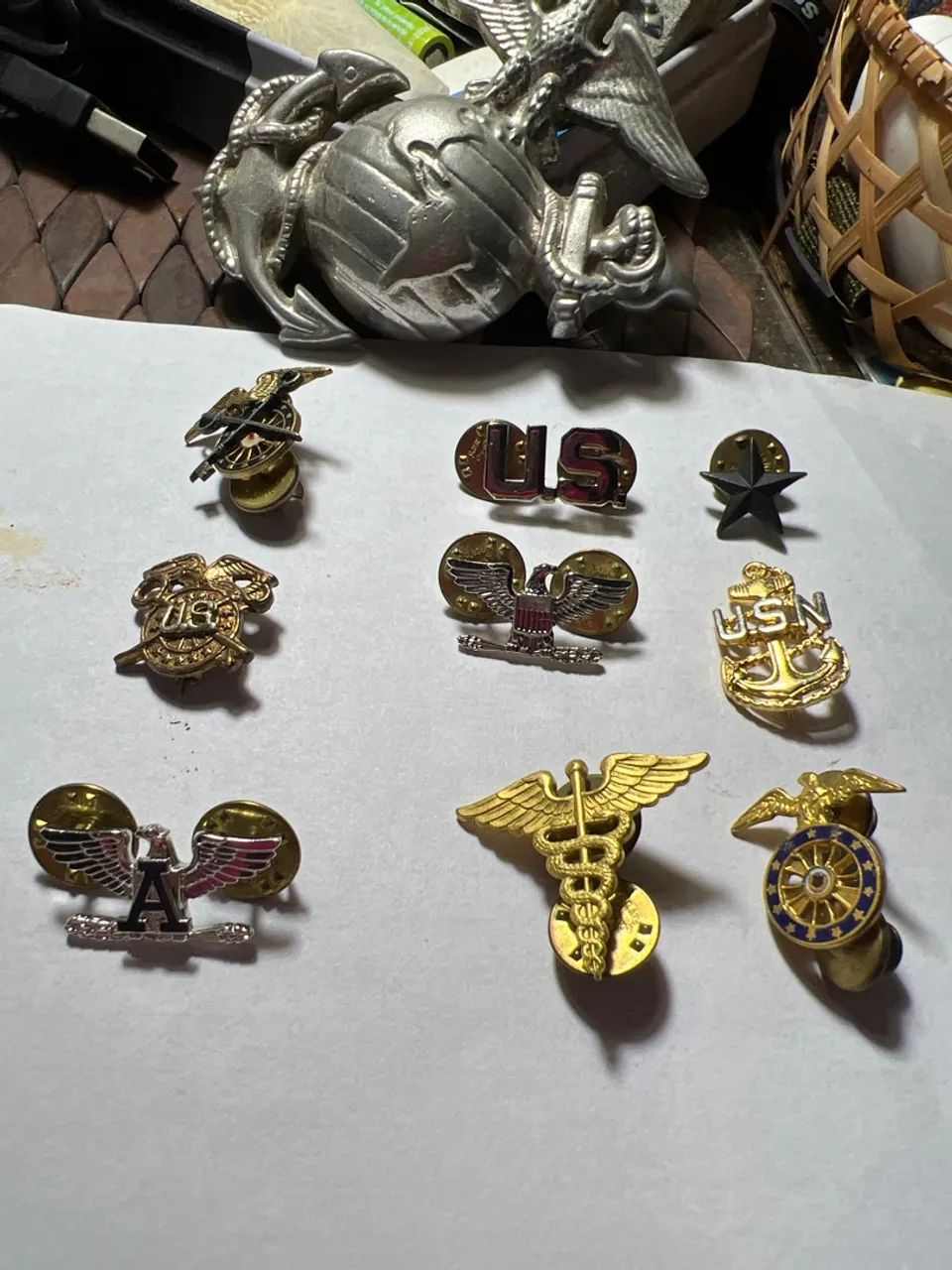 Insígnias originais americanas 