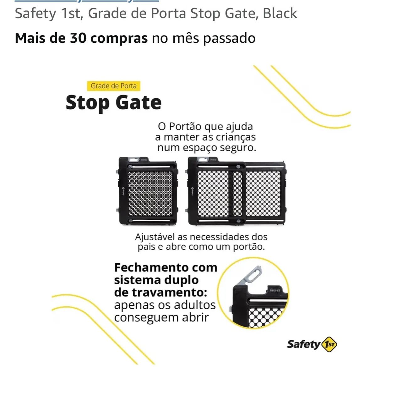 Portão de Segurança Safety 1st para Bebês - Foto 3