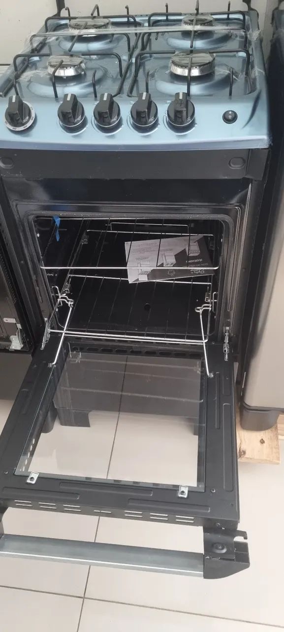Fogão de Piso Itatiaia 4 Bocas New Dream - Acendimento Automático, Preto bivolt - Foto 3