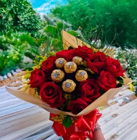 Presente especial de Junho. Buquê de flores