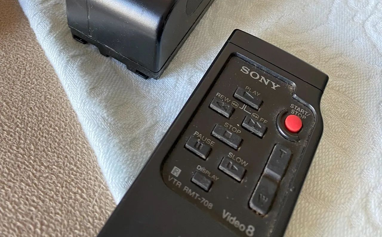 Controle remoto para filmadora Sony 8 mm