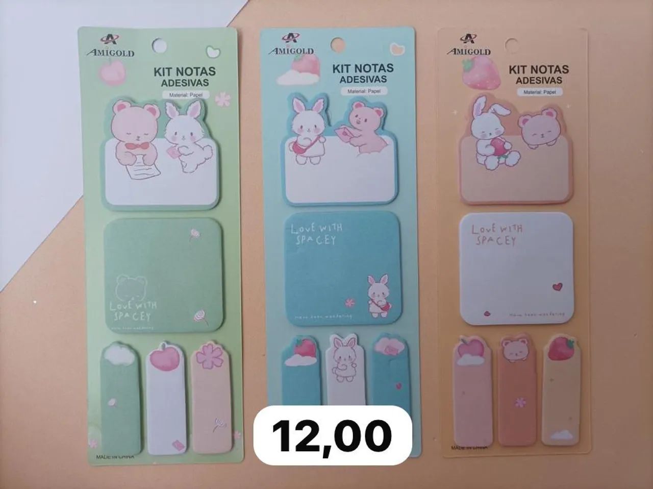 Kit notas adesivas NOVAS!