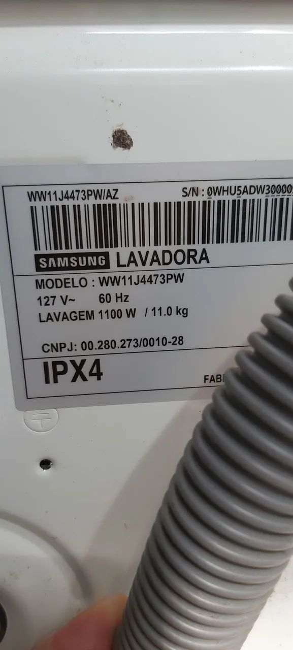 Lavadora Sansung ww11j4473pw 11kg Inverter com defeito 3C1 - Foto 3